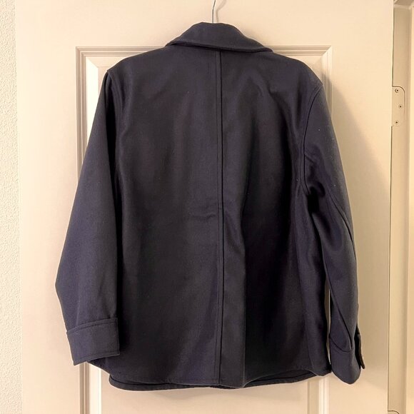H&M HM Navy Blue Shirt Jacket Shacket Overshirt, NEW - Picture 4 of 4